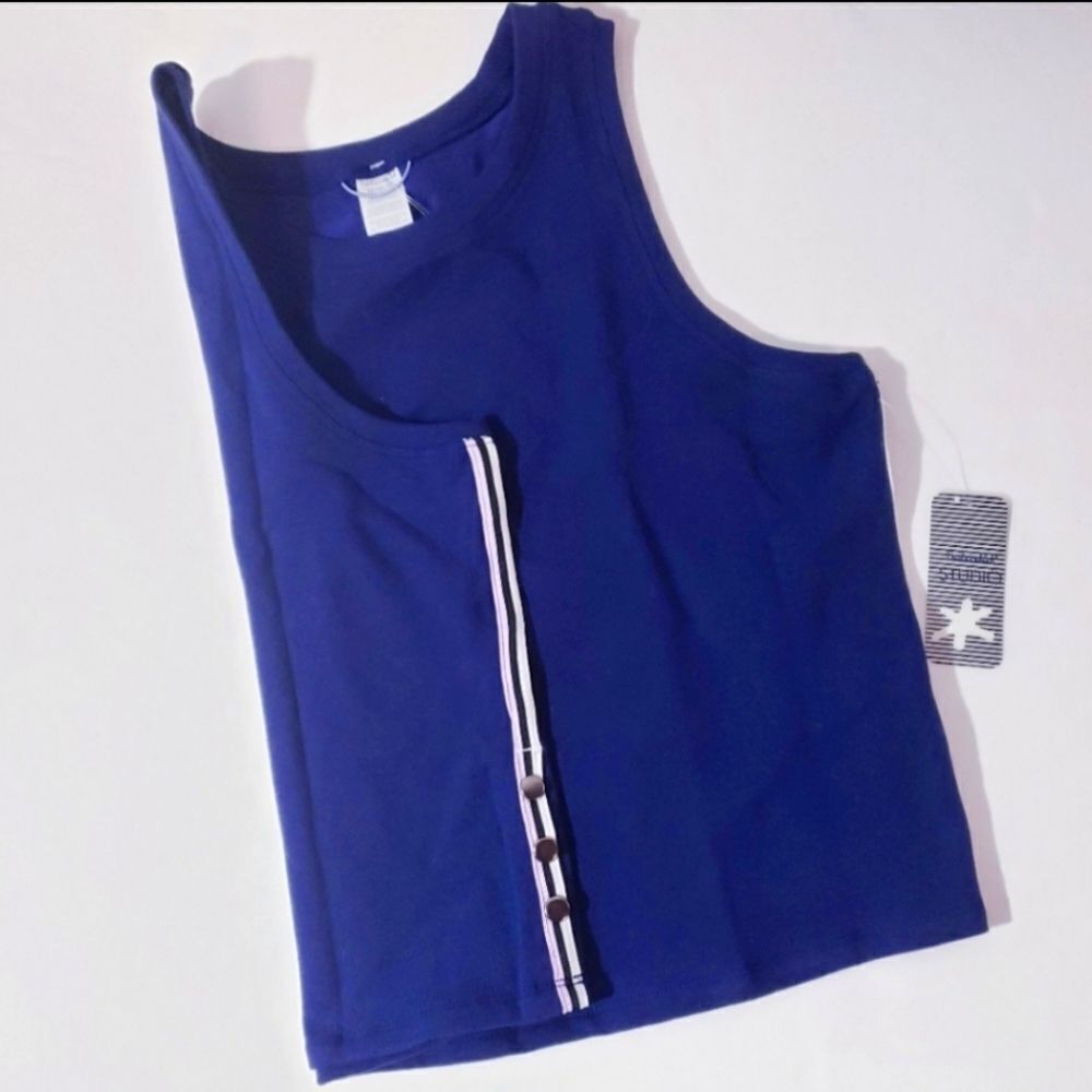 Splendid Studio Blue Yoga Tank Top Medium NWT Activewear Workout Top